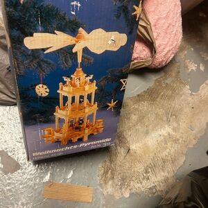 Wooden Christmas Pyramid Carousel